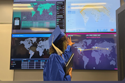 Threat maps for monitoring threats